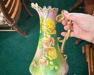 Royal Bonn 'Caravane' Hand-Painted Porcelain Ewer