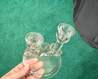 Vintage Jeannette Glass #3375 Double Candle Holder