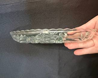 Anchor Hocking Early American Prescut (EAPC) Oval Relish Dish
