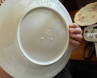 Vintage Gold-Trimmed Porcelain Dinner Plate