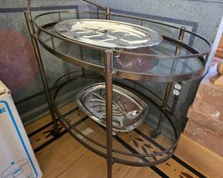 Brass Tea Cart