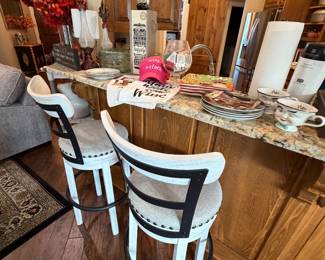 Like new barstools, a lot of bar ware