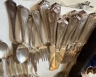 Silver plated, vintage flatware
