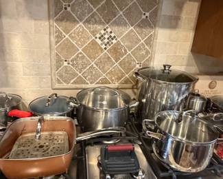 Like new stainless steel cookware