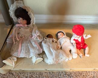 Vintage porcelain dolls