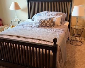 Nice queen, size electric bed with headboard and footboard