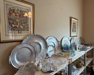 Vintage aluminum serving pieces from the 40s and 50s