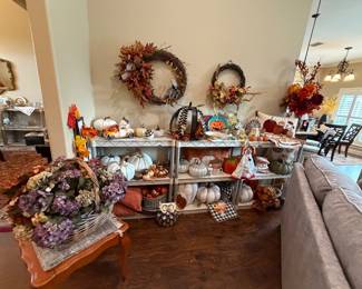 Lots of fall decorations