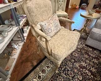 French style chair with down cushion