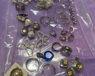 Lots of jewelry with clip on earrings too!