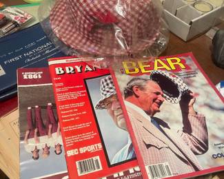 Alabama and Ole Miss collectibles. 