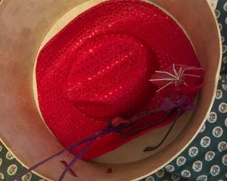 Sequin red cowgirl hat!