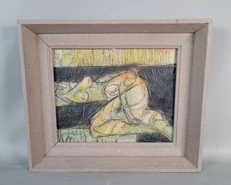 057  Lot 441  Moshe Katz signed oil painting on canvas