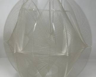 740  Lot 65  Vintage acrylic pendant light shade