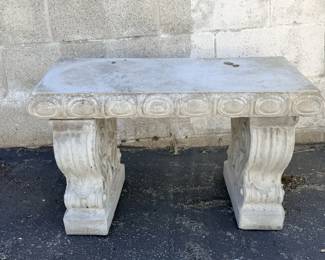 524  Lot 76  Cement garden bench