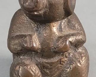 378  Lot 112  Vintage brass pig figurine