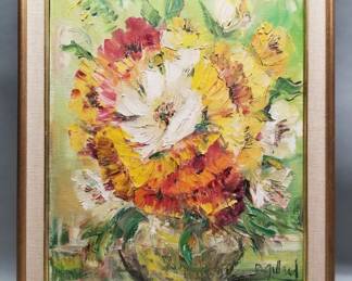 112  Lot 290  Vintage B. Gillard signed oilcanvas