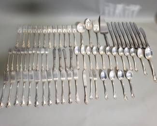006  Lot 310  70pc Towle sterling silver old master flatware