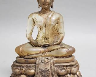 462  Lot 432  Vintage resin Buddha figurine on a composite