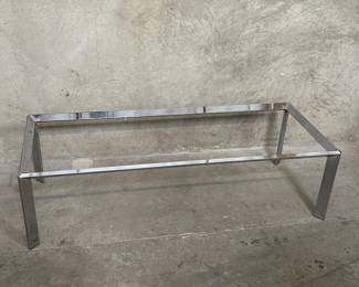 282  Lot 78  Mid century modern chrome coffee table frame
