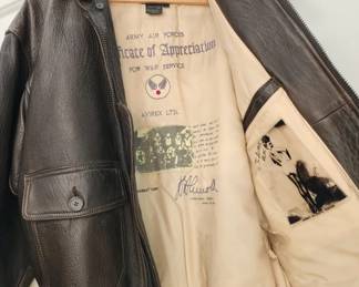 069  Lot 309h  Vintage Avirex Army Airforce G1 flight jacket