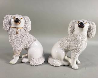 306  Lot 518  Antique English stabbard Shire confetti poodle
