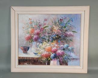 274  Lot 495  Contemporary signed oil painting on canvas