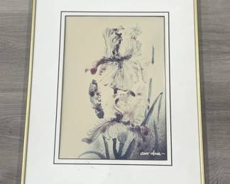 271  Lot 482h  Framed signed Gary Wong art