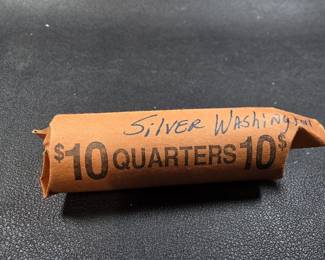 074  Lot 48  Roll of 40 Washington silver quarter coins