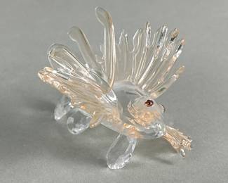 227  Lot 699  Signed Swavorski crystal fish figurine