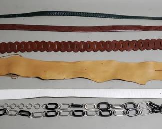 837  Lot 449  Group of designer style womens belts