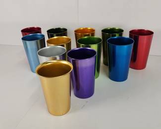 448  Lot 405h  Vintage Bascal aluminum tumblers