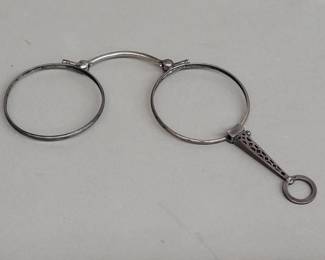 105  Lot 616  Antique Victorian sterling silver spectacles