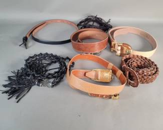 846  Lot 462  Group of designer style womens belts
