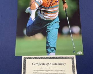 574  Lot 341h  Payne Stewart authographed photo