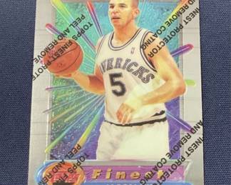 630  Lot 456h  1995 Topps Finest Jason Kidd rookie card