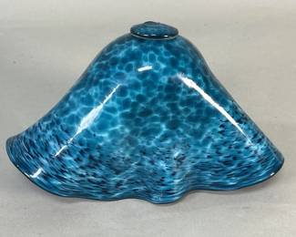 240  Lot 189  Signed vintage art glass bowl