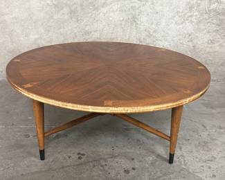 288  Lot 183  Virginia Made Mid century Modern walnut coffee