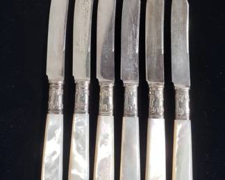 199  Lot 308  Group of Lander Frary  Clark mother of pearl a