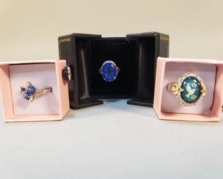 892  Lot 275  Costume jewelry rings