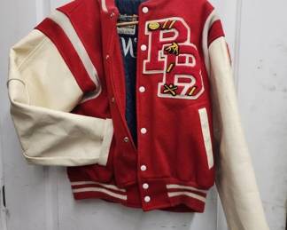 231  Lot 300h  1986 leather varsity jacket