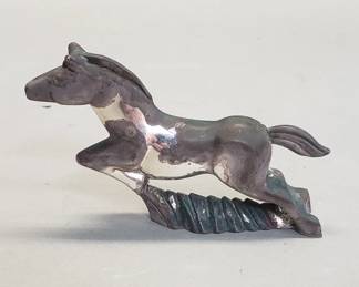334  Lot 631  Vintage Christofle silver plate horse figurine