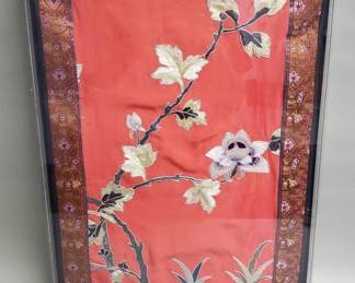 121  Lot 425  Vintage Chinese silk embroidered panel set