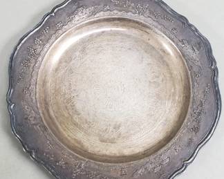239  Lot 680  Vintage silver 800 trinket dish, made in vietnam