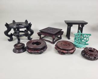 825  Lot 412  Group of Asian stands