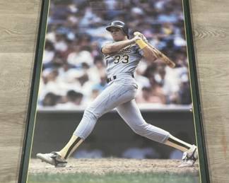 270  Lot 481h  Framed Jose Conseco signed poster