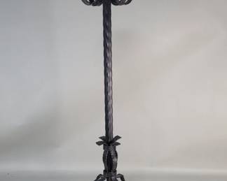 637  Lot 463  Spanish style iron candlestick
