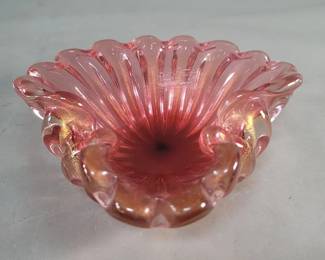 154  Lot 101  Mid century Murano glass ashtray