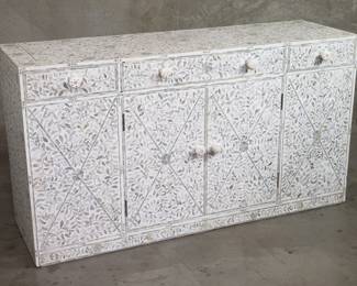 483  Lot 546  Vintage mother of pearl inlay credenza