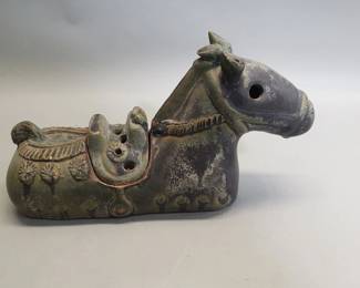 436  Lot 361  Vintage Chinese pottery incense container